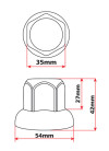 Kryty škoubů kolies oceľové 32mm - set 10 ks | AutoMax Group
