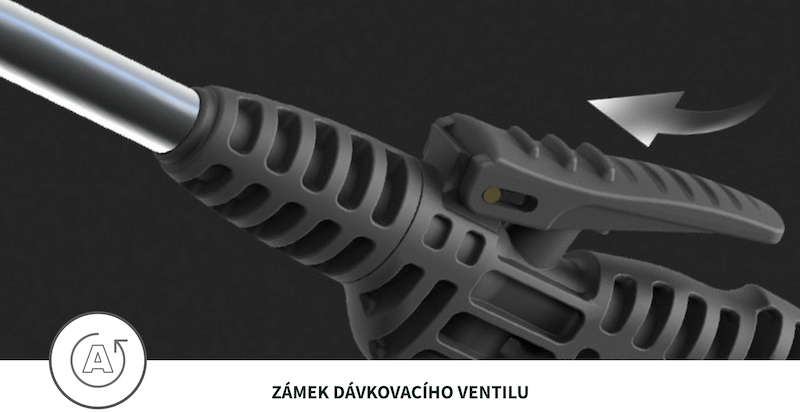 Výhoda - ZÁMEK DÁVKOVACÍHO VENTILU