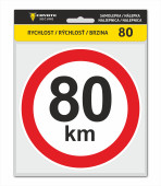 COYOTE SECURE Samolepka rýchlosť 80km