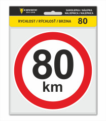 COYOTE SECURE Samolepka rychlost 80 km | AutoMax Group