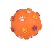 Hračka pes lopta s malou labkou 7,5 cm