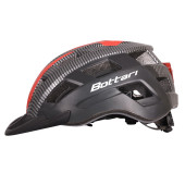 Cyklistická helma pro dospělé PRO, velikost L/XL - černá, červená