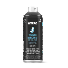 MTN WEPRO Vinyl And Fabric Paint  Black Matt 400 ml | AutoMax Group