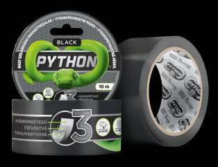Vysokopevnostní páska PYTHON - 10 M Černá | AutoMax Group