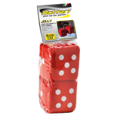 dekorácia kocky DADI červena 8x8cm