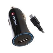 Nabíjačka USB 12/24V SWISSTEN 1AMP + kábel Micro USB