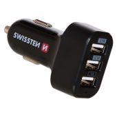Nabíjačka USB 12/24V SWISSTEN 3x USB 5,2AMP