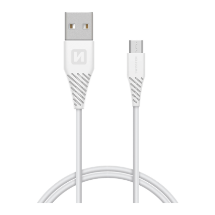 Kábel datový SWISSTEN USB / Micro USB 1,5m biely (6,5mm) | AutoMax Group