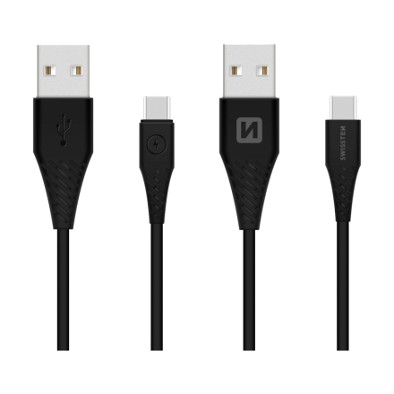 Kábel datový SWISSTEN USB / USB-C 3.1 černý 1,5m (7mm) | AutoMax Group