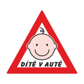Samolepka Dítě v autě