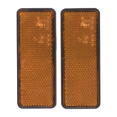 Odrazka obdĺžnik žltá 85x38mm sada 2ks