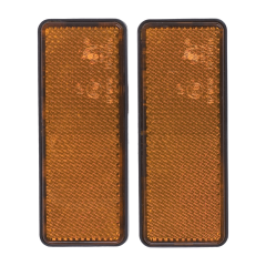 Odrazka obdĺžnik žltá 85x38mm sada 2ks | AutoMax Group