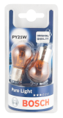 Žárovka 12V 21W PY21W oranž BAU15s BOSCH 2ks blistr