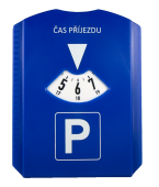 Hodiny parkovací se škrabkou a žetony