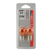 Žárovka 12V 21W PY21W oranž BAU15s UNITEC 2ks blistr