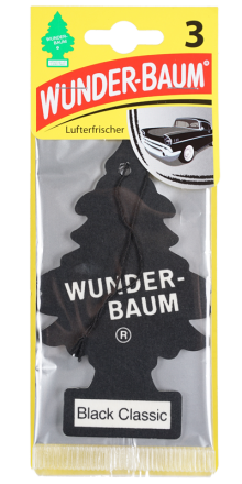 WUNDER-BAUM Black Classic osvěžovač stromeček 3 ks | AutoMax Group