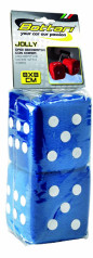Dekorace kostky JOLLY modré 8x8cm | AutoMax Group